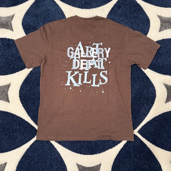 Gallery Dept Brown Twighlight Zone Art That Kills Tee Mens Size Large - Picture 3 of 3
